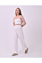 Women's High Waist Velcro Waist Palazzo Trousers - 4