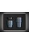 Stackable Coffee Set - Compact, Spill-proof Stainless Steel Travel Mug 240ml , Blue - 3