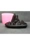 Mountain Decorated Backflow Heart Incense Burner Silicone Mold K-967, Polyester Cement Stone Powder Gypsum Mold - 3