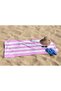 Pink Line Digital Printed Beach Towel Women's Beach Towel Sea Towel - 2