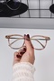Flora Honey Color Pink Transparent Silver Frame Women's Blue Block Blue Light Protection Screen Glasses - 7