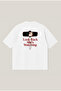 She Is Watching Unisex Oversize Printed Boxy Fit Thick Fabric T-Shirt