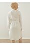 Lace Up Waist Shirt Tunic - White - - 4