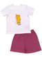 Baby Girl & Kids Shorts Summer 2-Piece T-Shirt Shorts Set 100% Cotton - 2