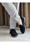 Melinta Black Nubuck Leather Men's Casual Shoes