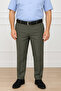 Men's Classic Comfortable Fit Khaki Linen Trousers - 3