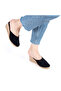 Authentic Handmade Closed Toe Straw Black Women's Linen Casual Slippers - 2