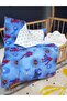 Baby Boy Sleeping Set - Double Sided 95X135 Quilt, Sheet, Pillow, Cloud Pillow - 5