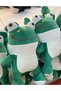 Children's Cute Frog Play & Sleep Companion Plush Pillow Green 40 cm - 4