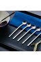 Set of 6 Silver Mussel Spoons & Teaspoons & Dessert Spoons & Mixing Spoons - 4