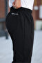 Men's Black Baggy Sweatpants Zippered Leg Quality Parachute Fabric - 4
