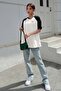 Vocation Piece Single Jersey T-Shirt - White Black Printed Oversize Crew Neck Short Sleeve T-Shirt - 5