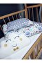 طقم نوم أطفال مزدوج الجوانب 90x130 - وسادة سحابية، لحاف، ملاءة سرير، وسادة - 3