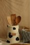 Black Patterned Hanger Detailed Vintage Country Style Large Size Decorative Spoon Holder - 2