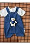 Set of 2 Baby Rompers with Cute Plush Teddy Bear - 7