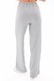 Women's Gray Palazzo Ribbed Wide-Leg Ribbed Knit Sweatpants - 2
