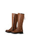Hayes Tan Faux Leather Back Rope Lace Detailed Boots - 4