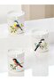 Bird Printed 3-Piece Ceramic Ashtray Ash Tray - Birthday Gift for Men and Women