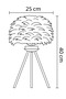 Istanbul Chandelier Lampshade Gold White Camel Feather Luxury Modern Feather Lampshade - 5
