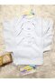 100% Organic Cotton 4-Piece White Short Sleeve Baby Bodysuit (One Piece 0–3, 3–6, 6–12, 12–18 Months) - 4