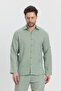 Long Sleeve Men's Shirt with Muslin Collar - 4030 - 3