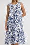 Women's Dress - Muslin Strap Patterned Dress - 3045 - 5