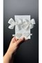 White Girl Child Buckle Baby Ribbon Heart & Heart Clip Buckle Set - 3