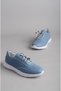 Seç N111 Genuine Leather Women's Sports Shoes Blue - 6