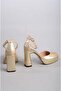 Select 8249 platform heel women's shoe (heel: 9.5 cm platform: 2 cm) gold - 5