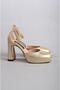 Select 8249 platform heel women's shoe (heel: 9.5 cm platform: 2 cm) gold - 4