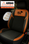 Thor Arm Feather Universal Auto Seat Cover - 5 Seats Full Set - 3