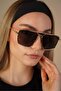 Novra Black Wide Glass Sunglasses - 3