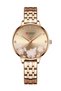 9068 Flower Women's Quartz Watch 30M Waterproof Stainless Steel Ladies Watch