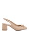 Beige Women's Buckle Evening Dress Shoes 312361 Z - 6