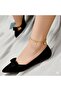 Gold Color Zircon Chain Anklet with Star Pendant - 2