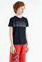 Navy Blue Text Printed O Neck Standard Fit Boy's T-Shirt - 11149 - 6