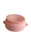 Silicone Feeding Set, Vacuum Lid Food Bowl, Silicone Bib, Silicone Spoon and Fork / Pink - 2