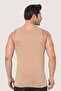 Men's under Shirt Invisible Undershirt 100% Cotton Skin Color 6 Pack - 5