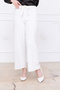 Women's Elastic Waist Rope Detailed Wide Leg Trousers - 4