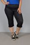 All Day with You! Large Size Denim Look Combed Cotton Capri - 3