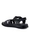 Mr White Flat Strap Khaki Leather Women Sandals - 4