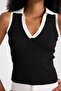V Neck Hair Knit Women's Knitwear - 3