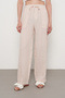Women's 100% Linen Pocket Detail Blouse Pants - 2