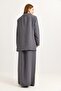 Slit Skirt Oversize Jacket Double Suit Smoked - 4