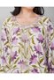Ladies Floral Printed Jalabiya – Full-Sleeve with Embroidery Detailing on Neck - 5