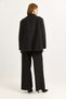 Black Suit with Oversized Jacket Pockets and Sleeves Detail - 5