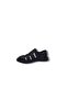 580 Men's Black Genuine Leather Velcro Sandals Shoes - 3