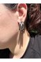 Set of 3 Silver Color Vintage Earrings - 4
