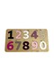 Princess Number Puzzle, Wooden Insert Puzzle, Colorful Educational Puzzle, Number Learning - 3