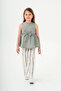 Ribbon Detailed Girl's Suit 3834